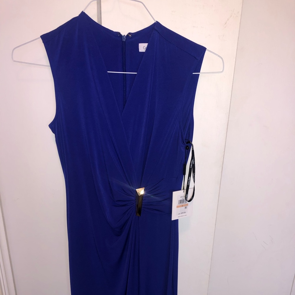 Calvin Klein Midi Dress, Royal Purple, New w/ tag